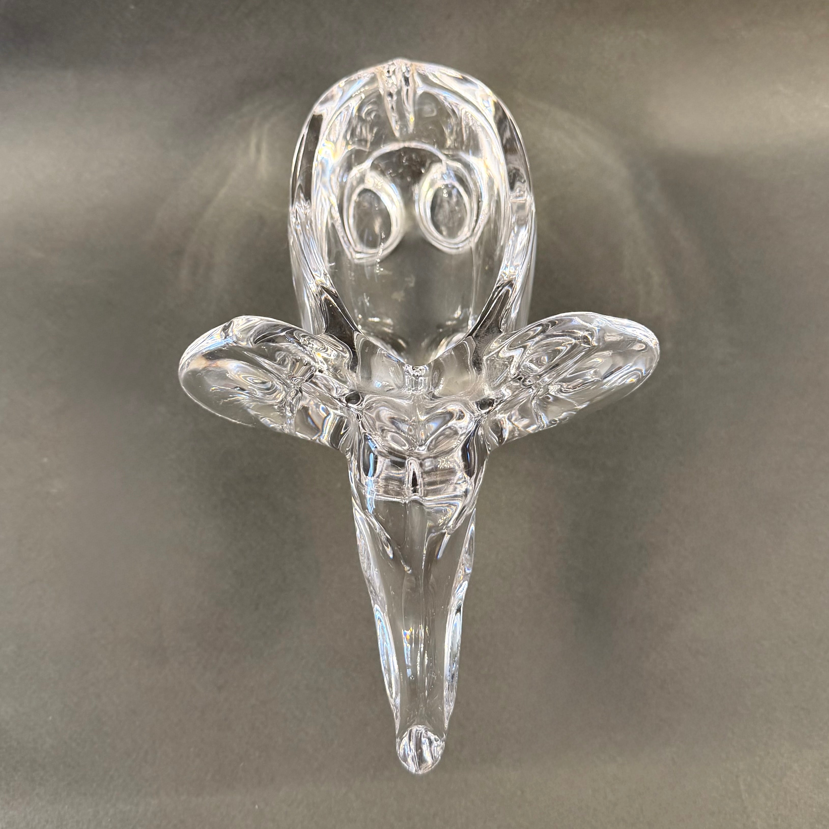 Elefante de cristal francés Vannes-le-Chatel. Francia SXX