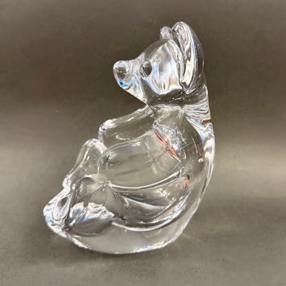 Oso de cristal de francés Vannes-le-Chatel. Francia SXX