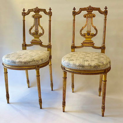 Par de sillas francesas Napoleón III. Francia SXIX