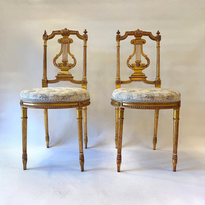 Par de sillas francesas Napoleón III. Francia SXIX