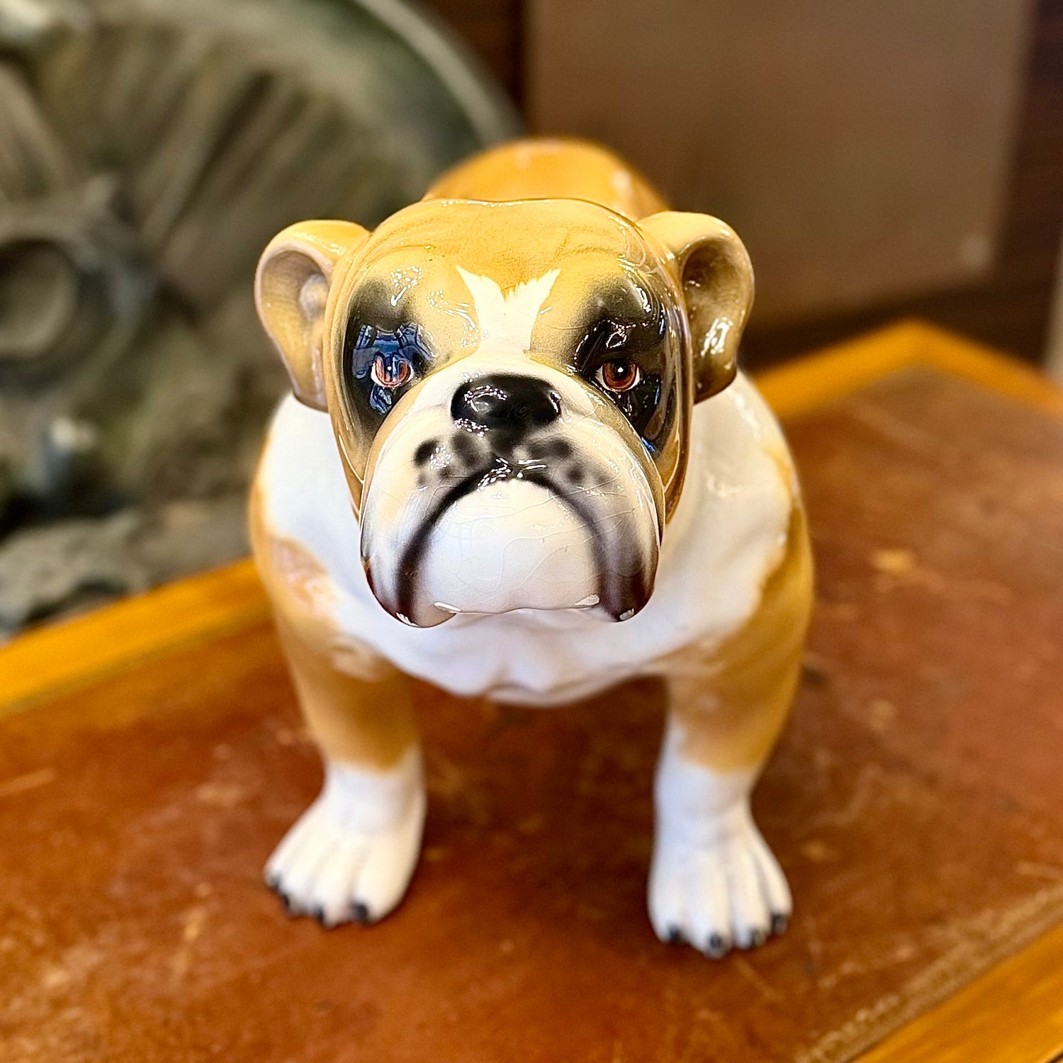 Bulldog de porcelana diseño italiano. Italia SXX