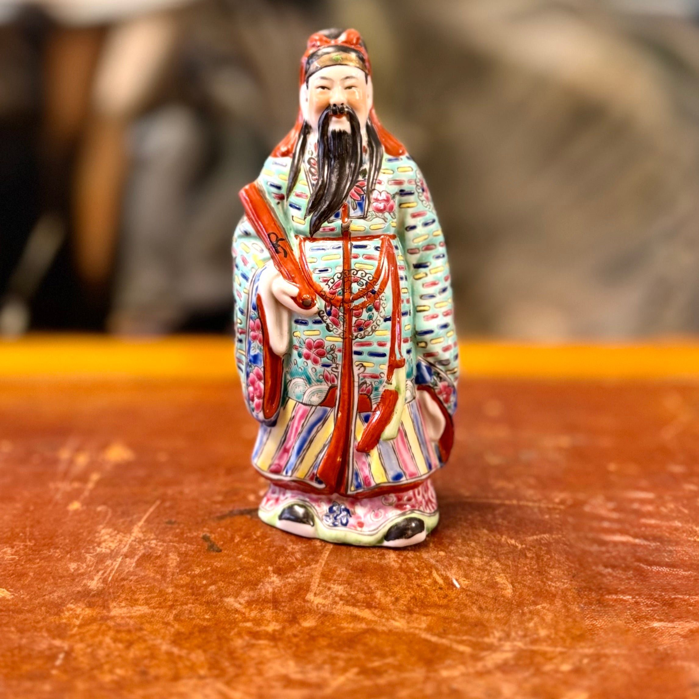 Los Tres sabios chinos en porcelana. China SXIX