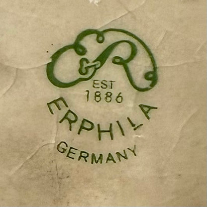 Figura perro porcelana sello Erphila. Alemania SXX