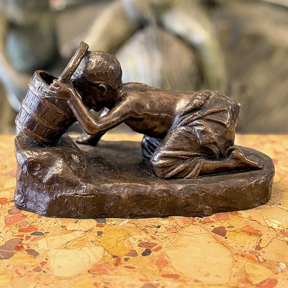 Escultura bronce italina Massimiliano Contini. Italia SXIX
