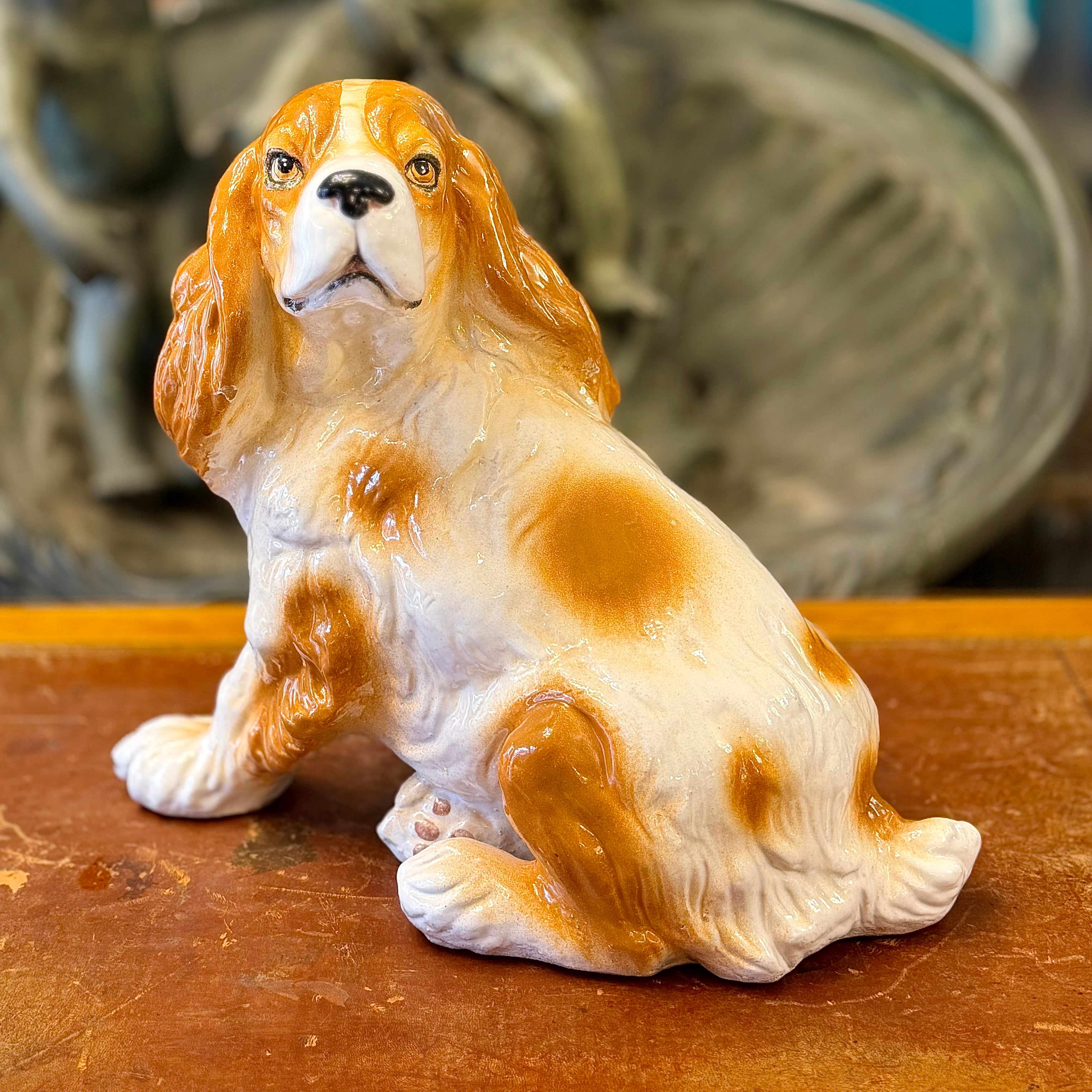 Perro Cocker Spaniel de cerámica diseño italiano. Italia SXX
