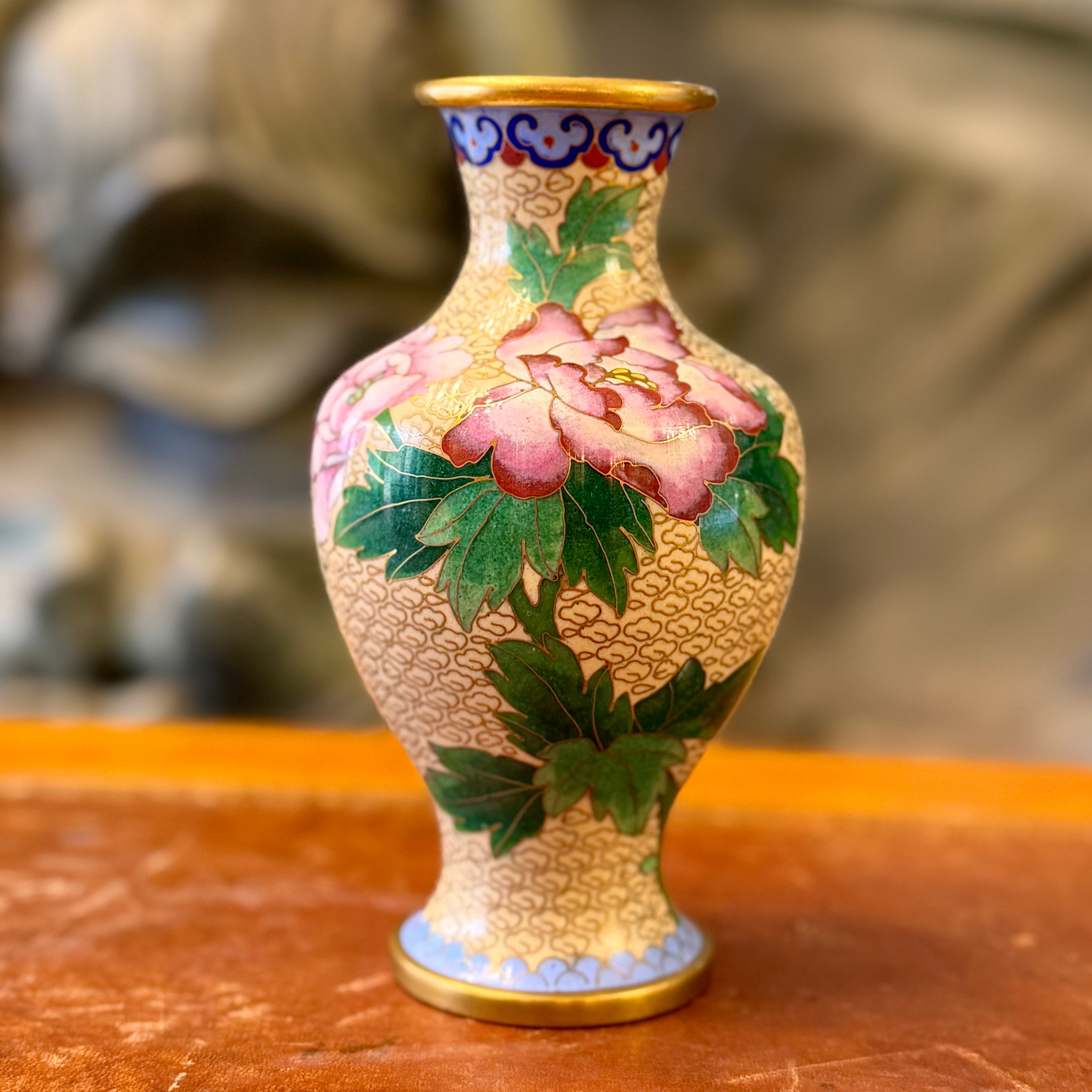 Jarroncito cloissone Meiji. Japón SXIX