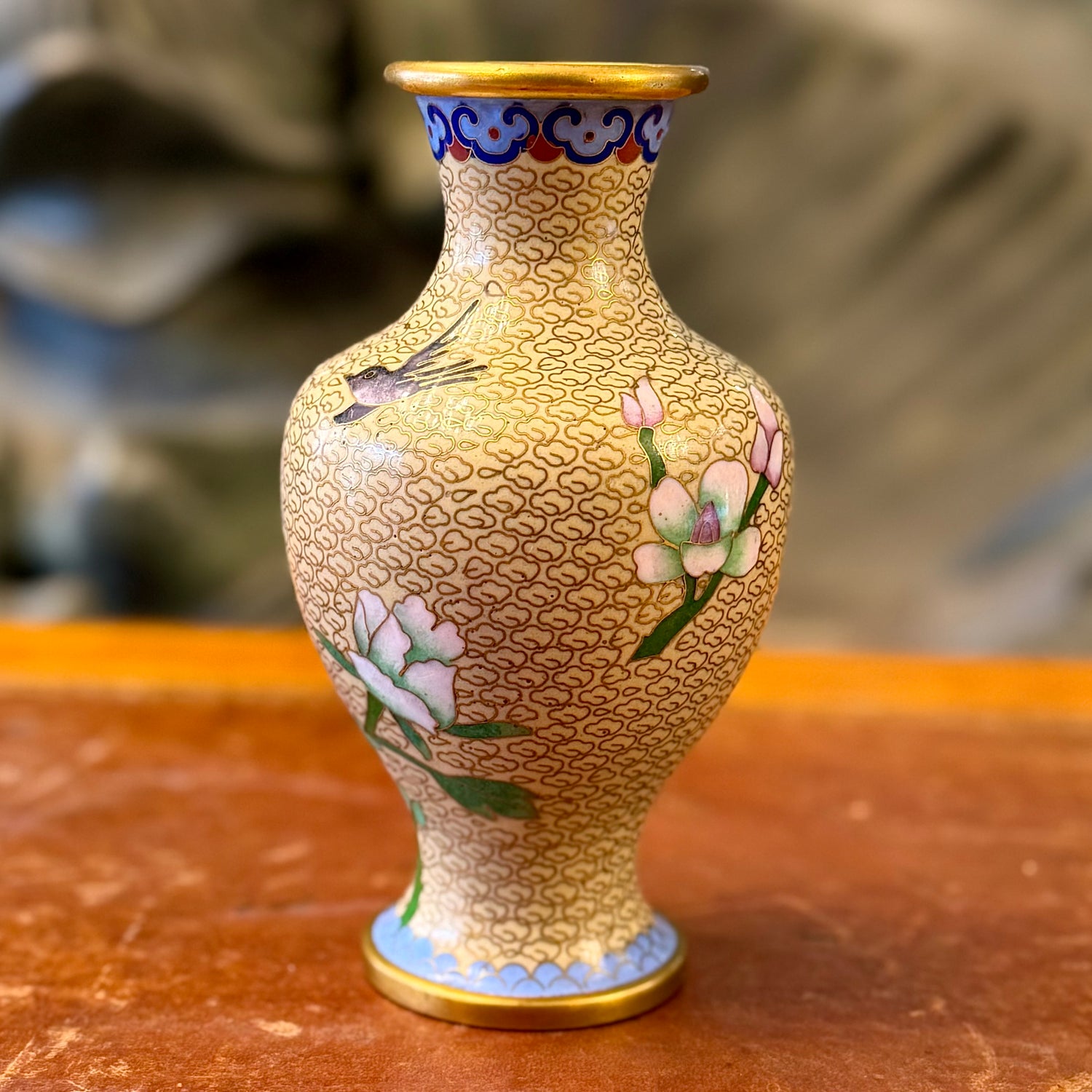Jarroncito cloissone Meiji. Japón SXIX