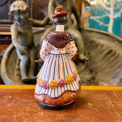 Jarra de vino de porcelana de mujer Victoriana. Portugal SXX