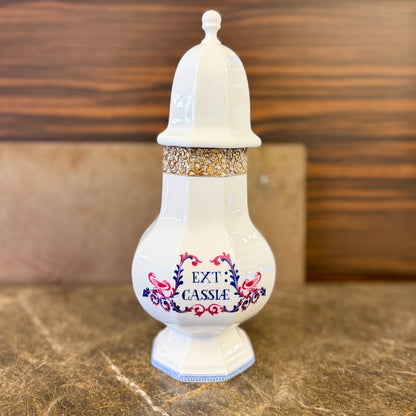 Frasco de farmacia de porcelana. Francia SXX