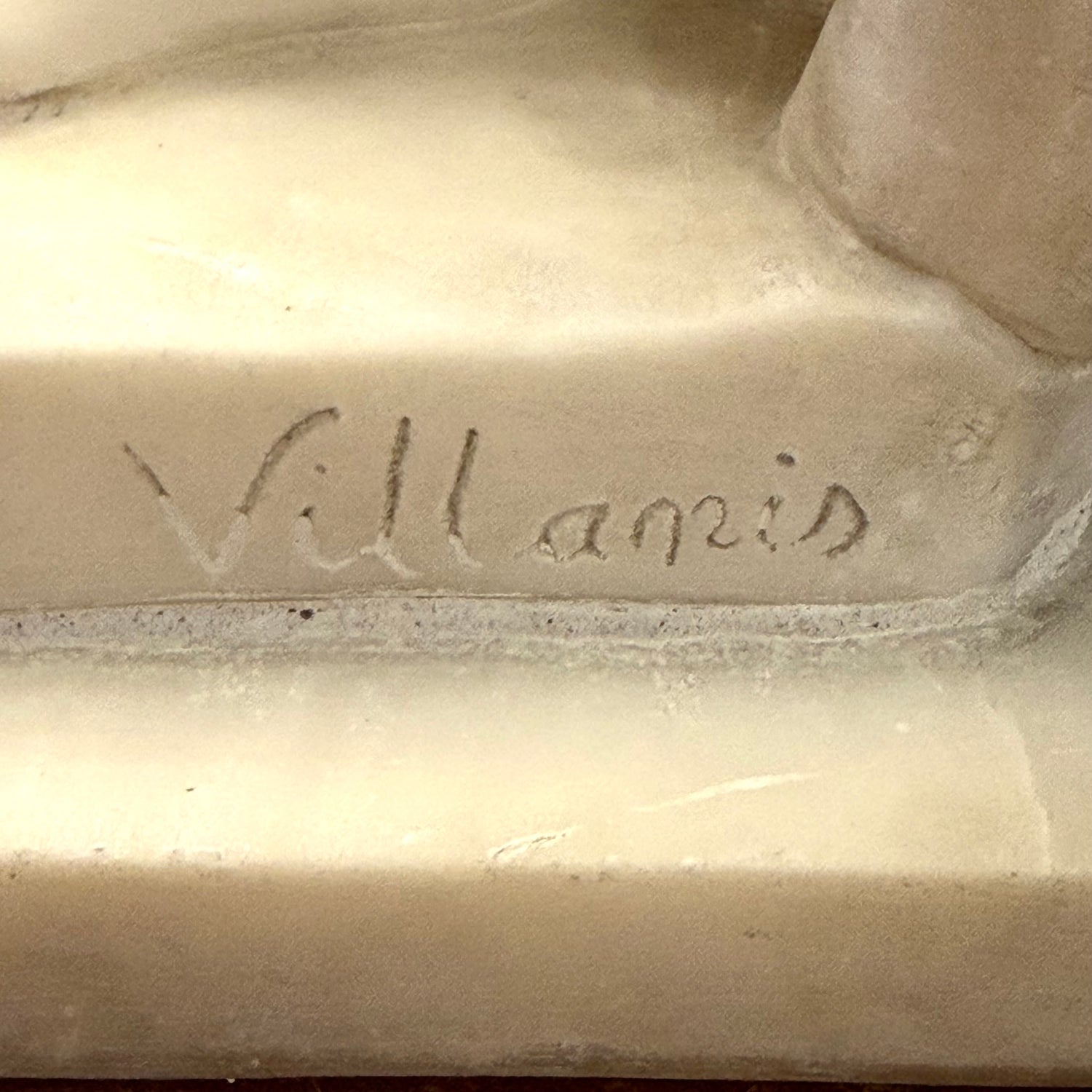 Escultura alabastro firmada Emmanuel Villanis (1858-1914). Francia SXIX