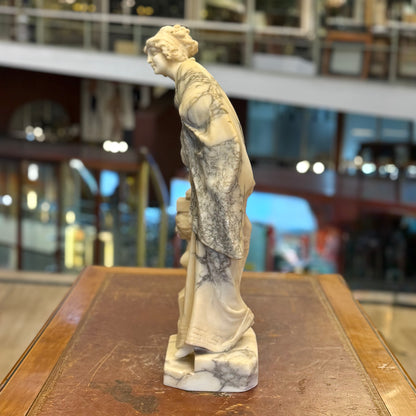 Escultura alabstro H. Borsotti Art-Deco. Italia SXX