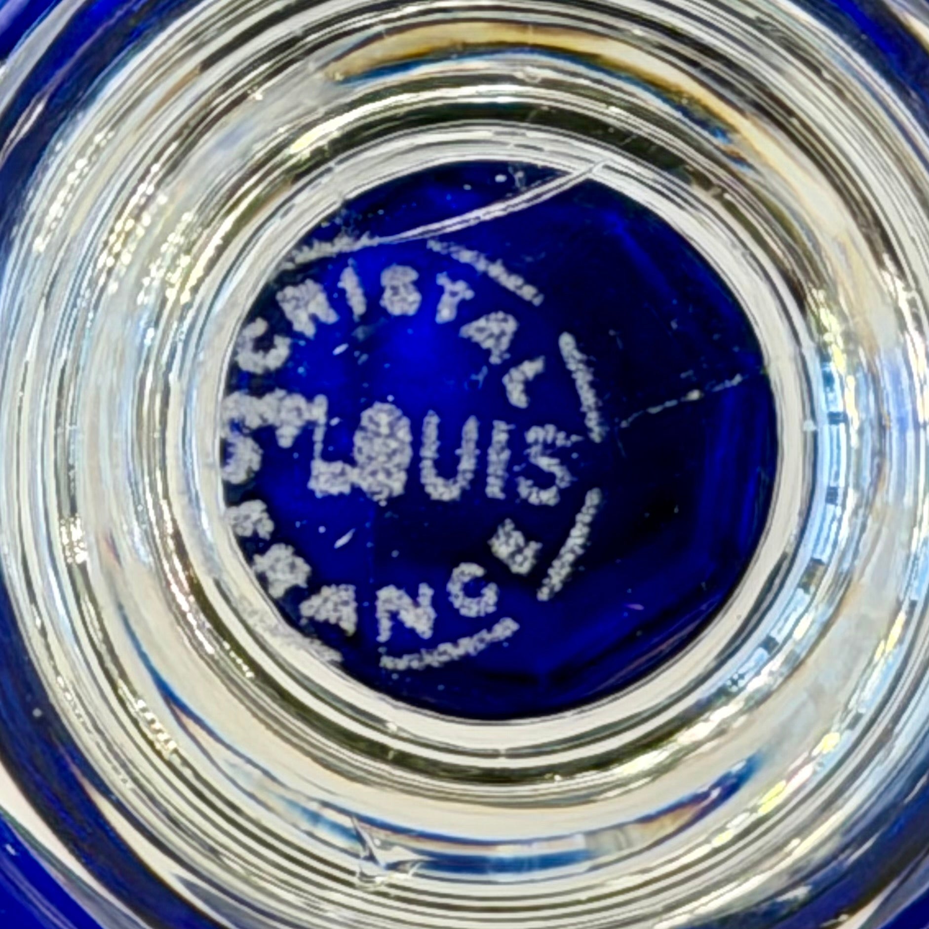 Juego de doce copas Saint-Louis modelo Riesling. Francia SXX