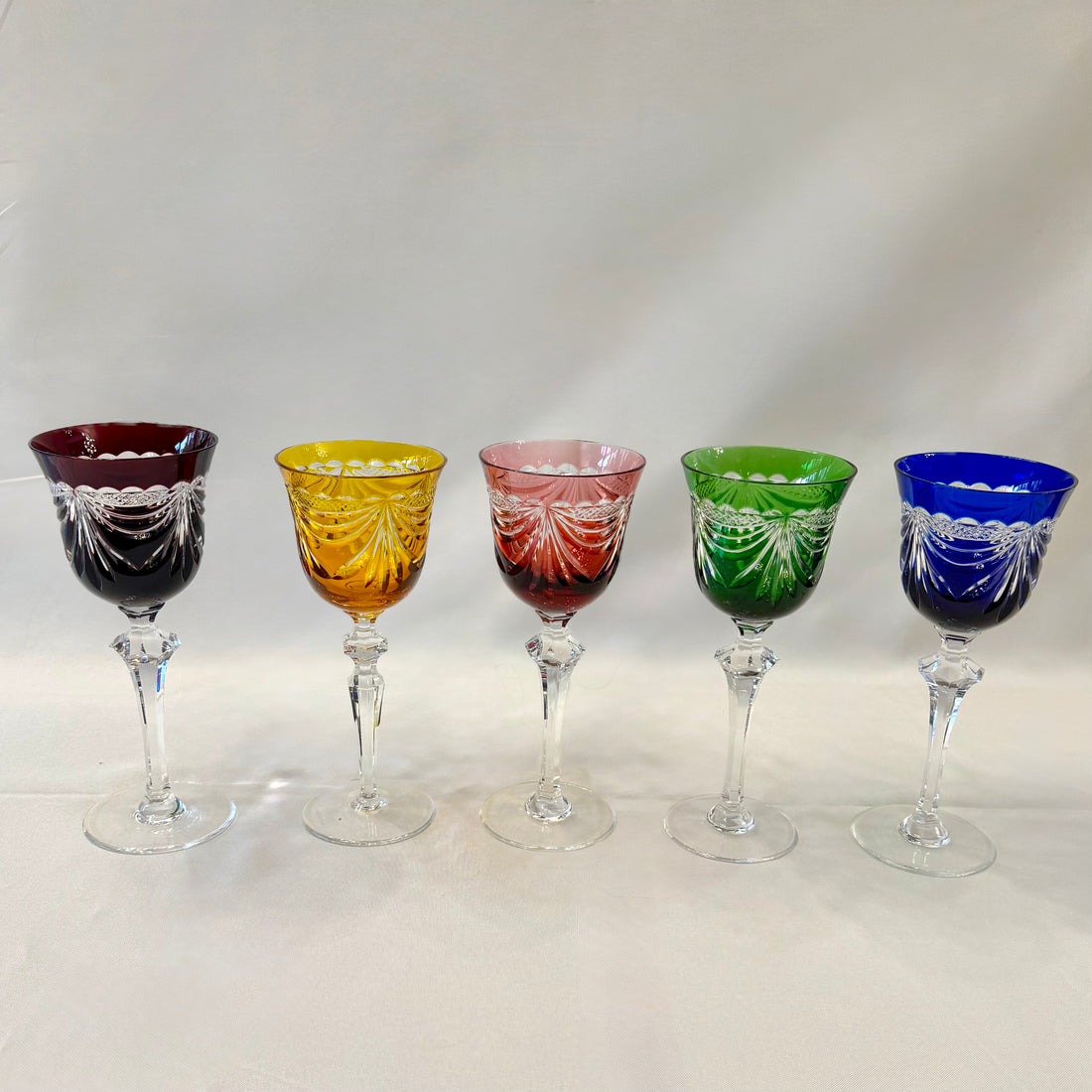 Juego de seis copas Artisanat de Lorraine. Francia SXX