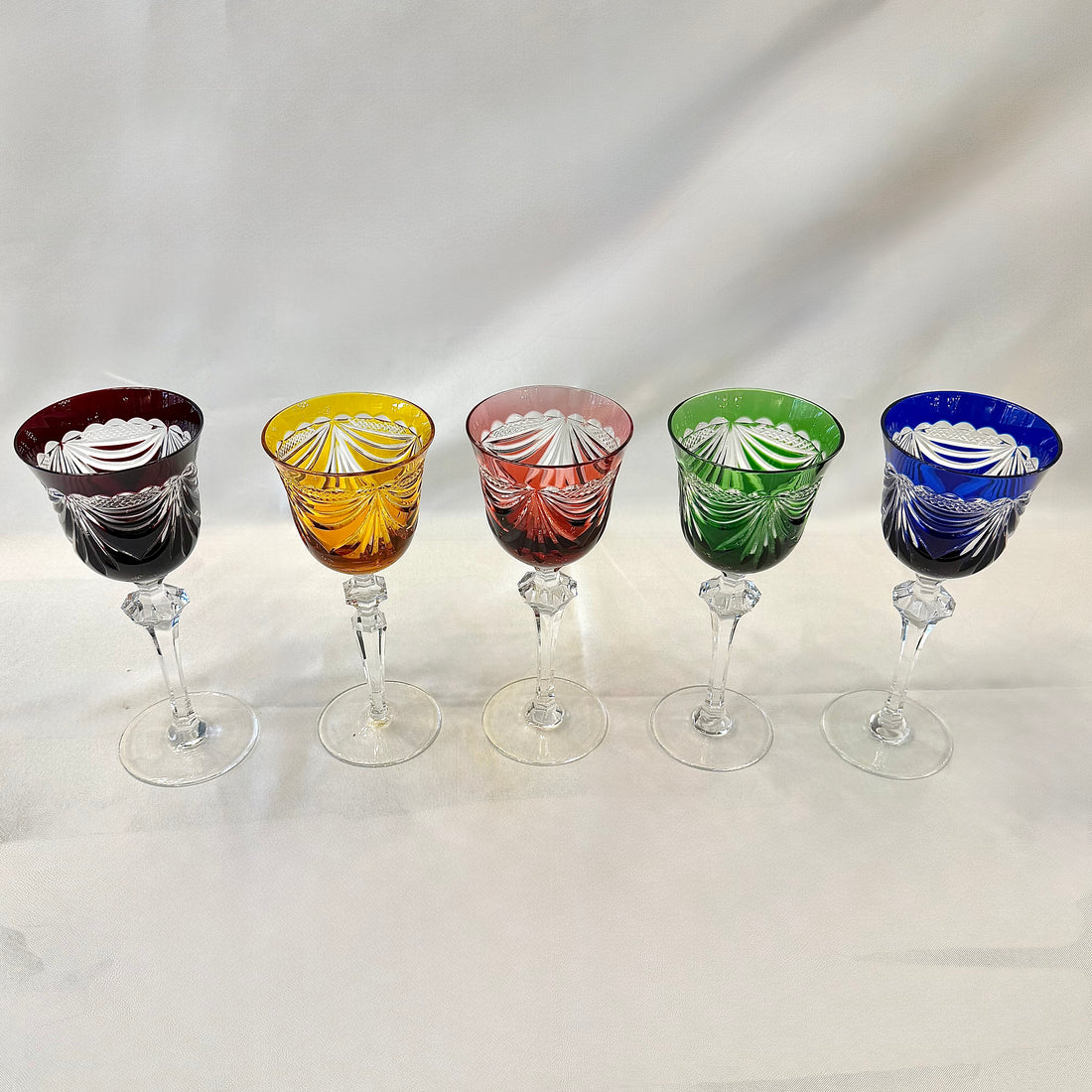 Juego de seis copas Artisanat de Lorraine. Francia SXX