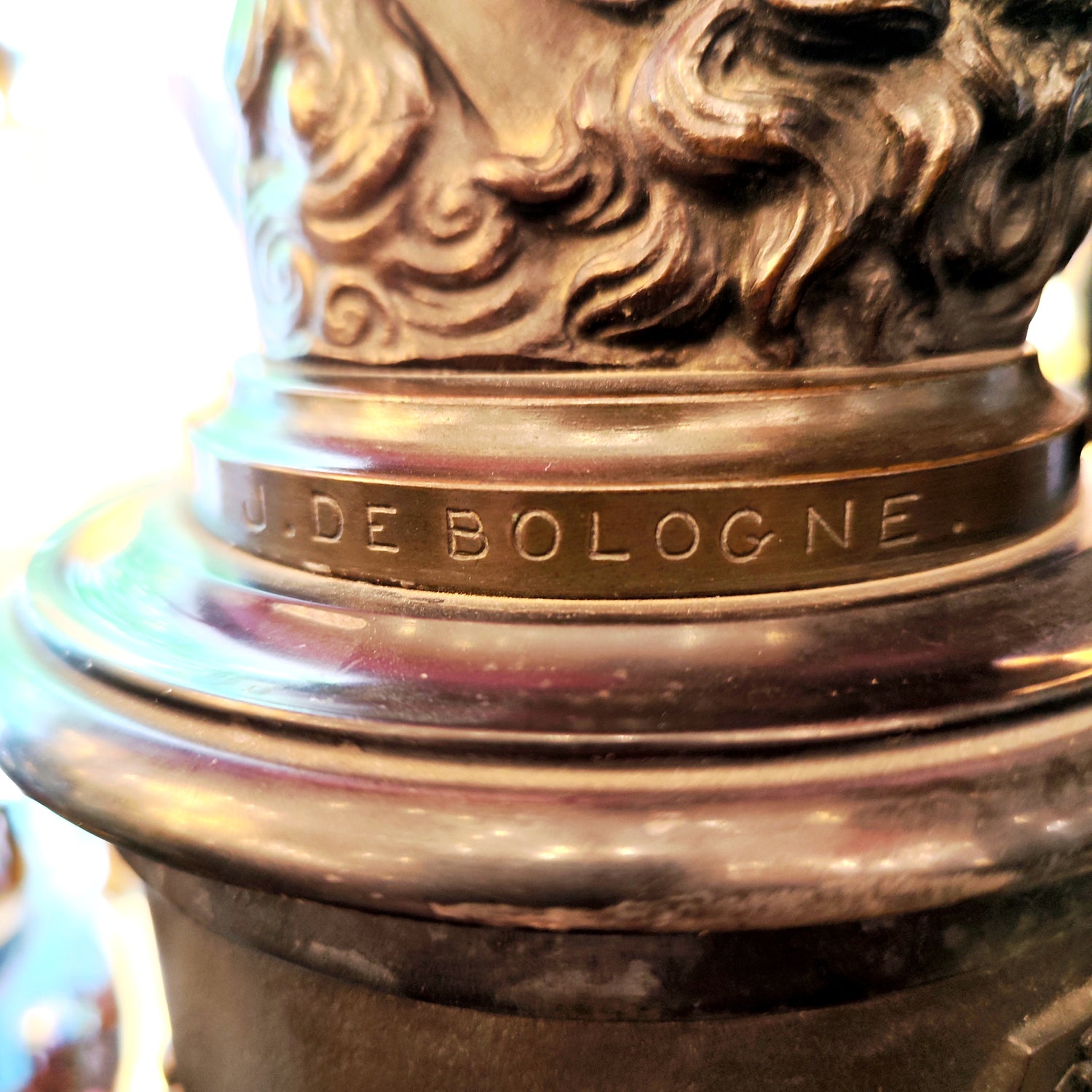 Dios Mercurio en bronce según Jean de Bologne. SXIX