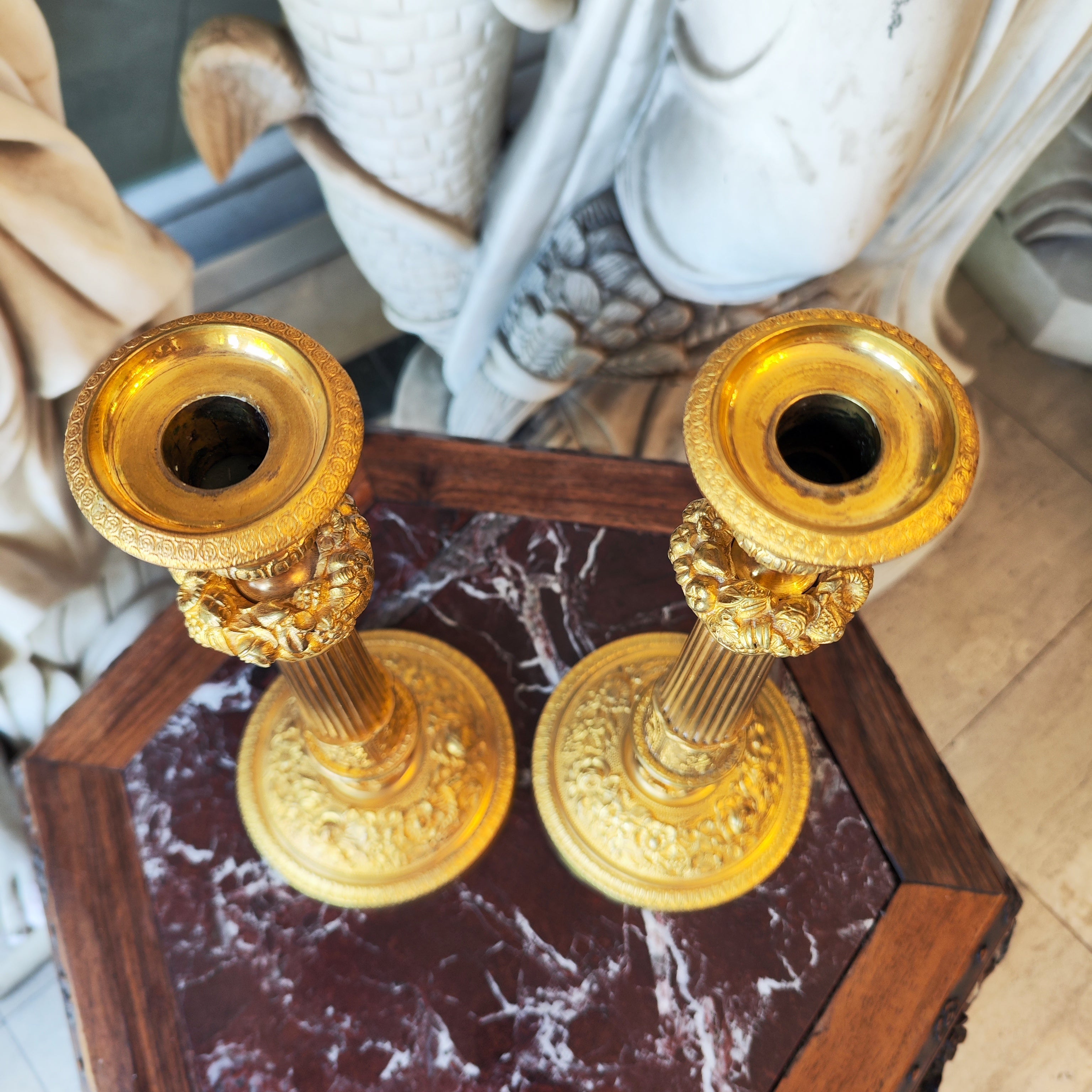 Par de candelabros época Louis Philippe. Francia SXIX