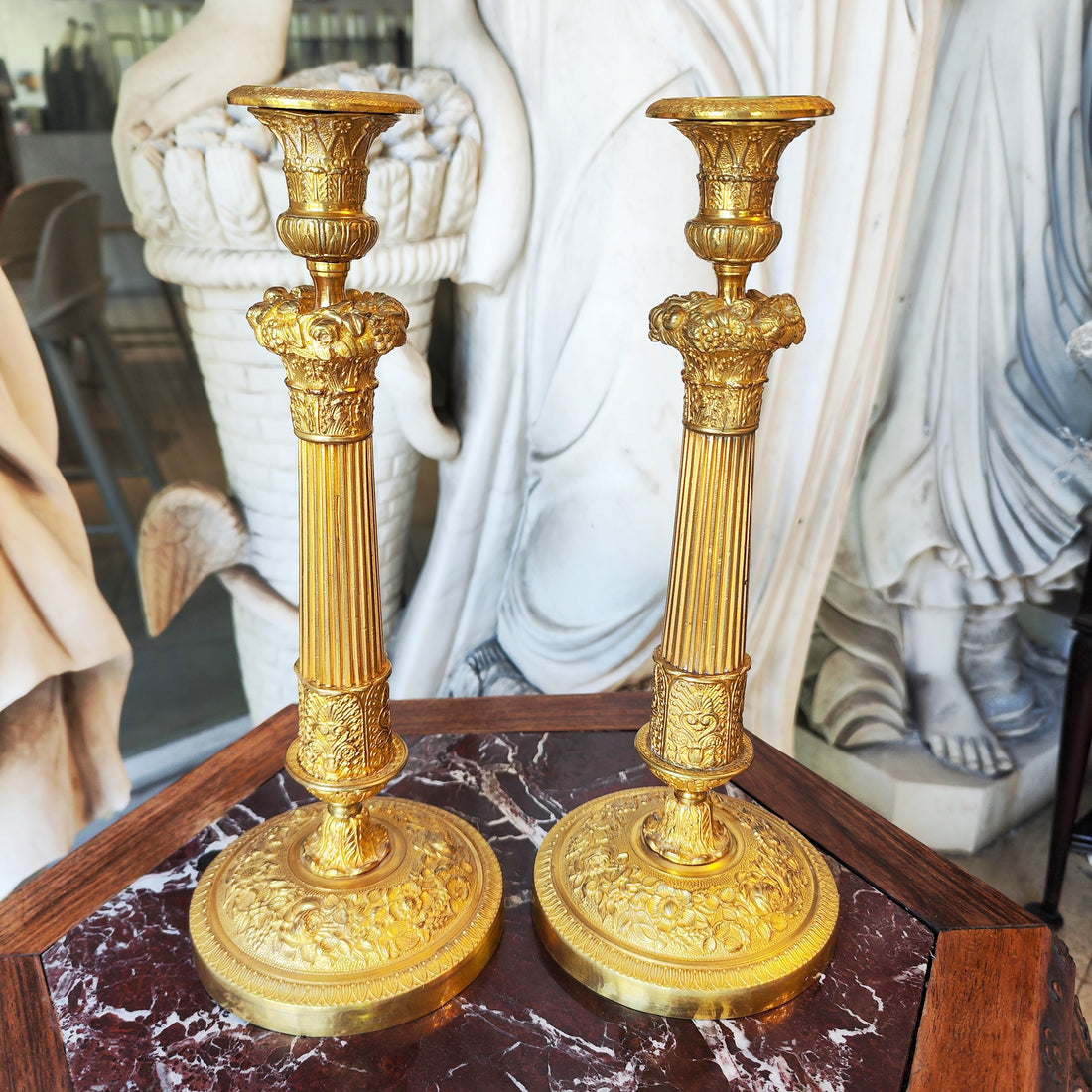 Par de candelabros época Louis Philippe. Francia SXIX