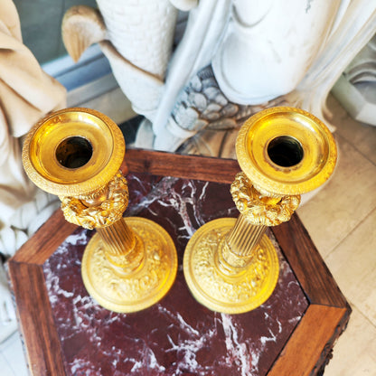 Par de candelabros época Louis Philippe. Francia SXIX