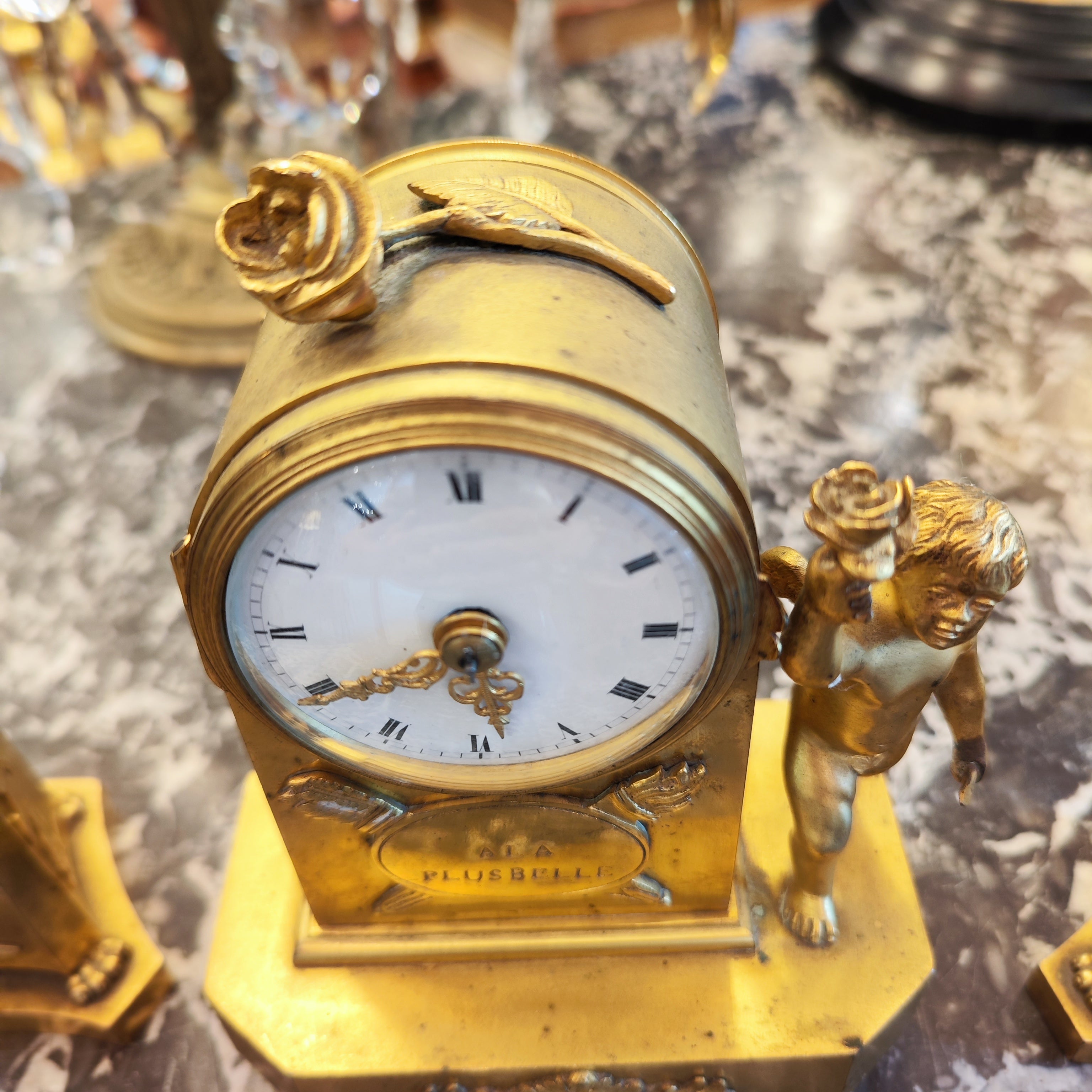 Garniture miniatura en bronce Ormolu. Época Napoleón III SXIX