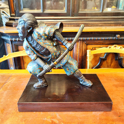 Samurái cloissone Meiji época EDO. Japón SXIX