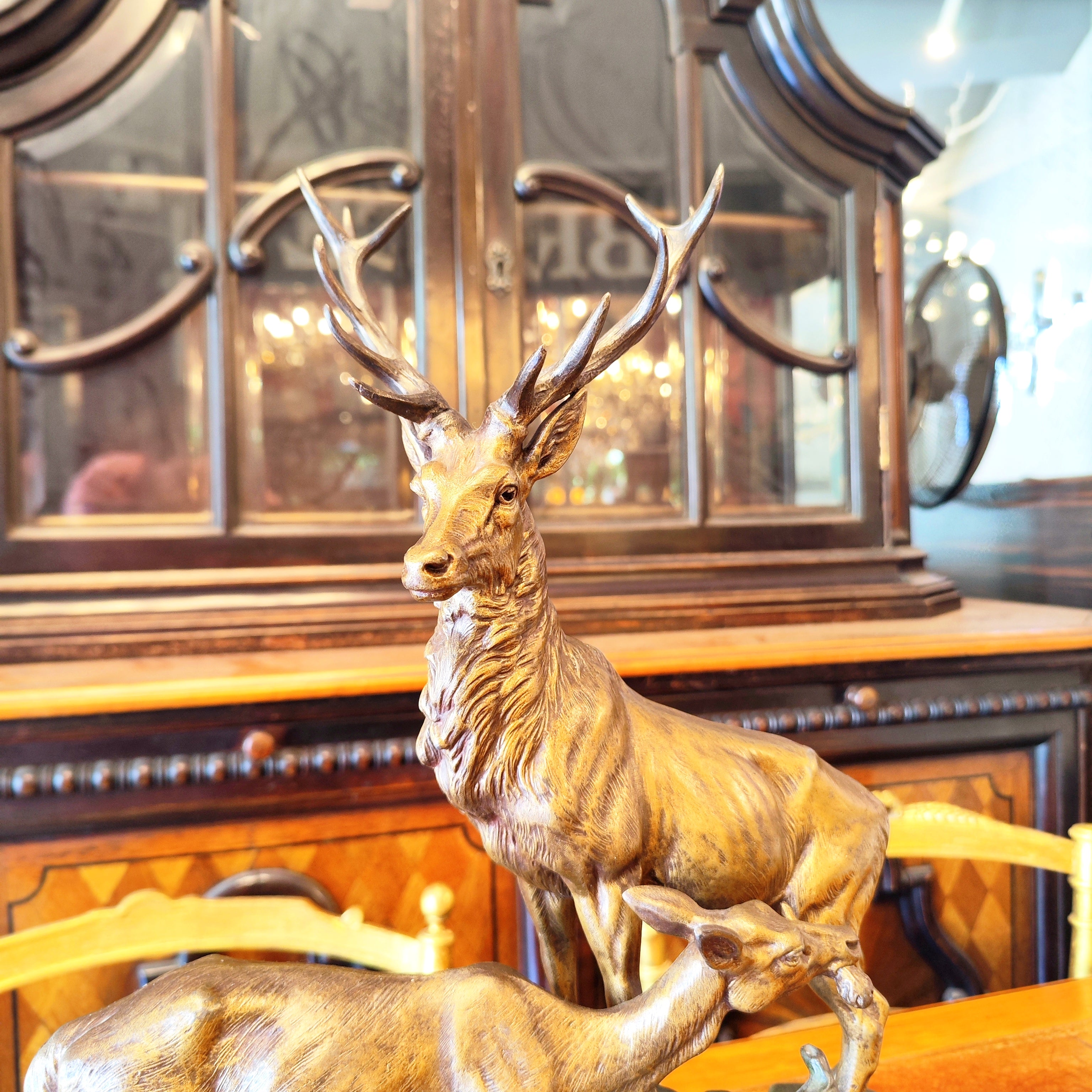 Importante figura venado Louis-Carvin. Francia SXIX