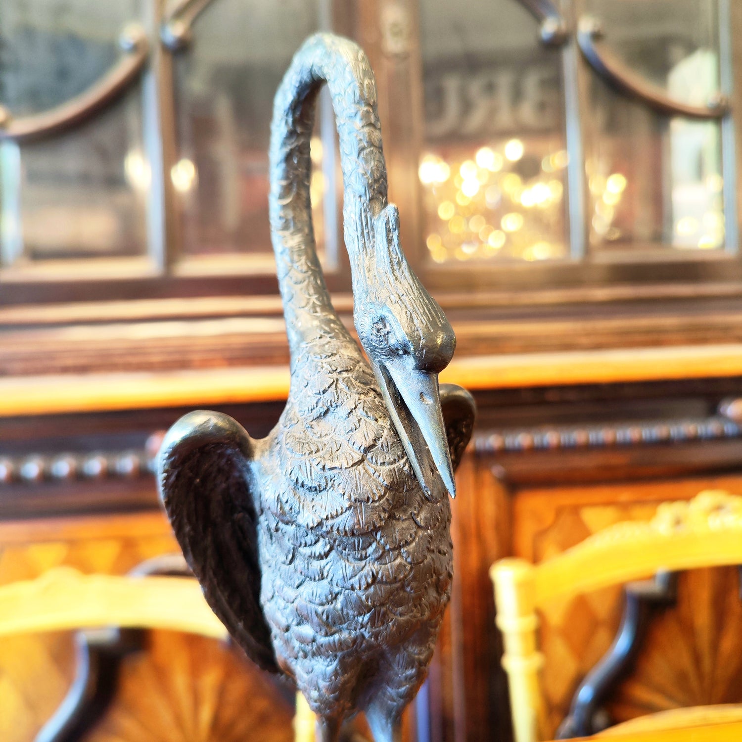 Grulla bronce frances &quot;Animaliers&quot;. Francia SXIX