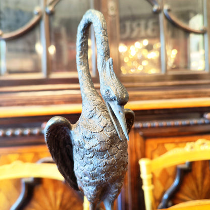 Grulla bronce frances &quot;Animaliers&quot;. Francia SXIX