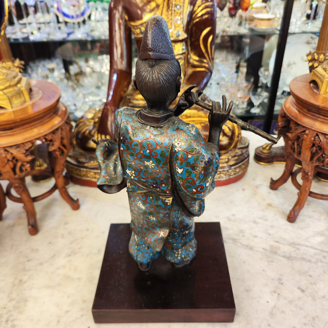 Figura cloissone japonesa Época Edo. Japón XIX