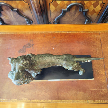 Bronce Perro firma a jules Moigniez. Francia SXIX