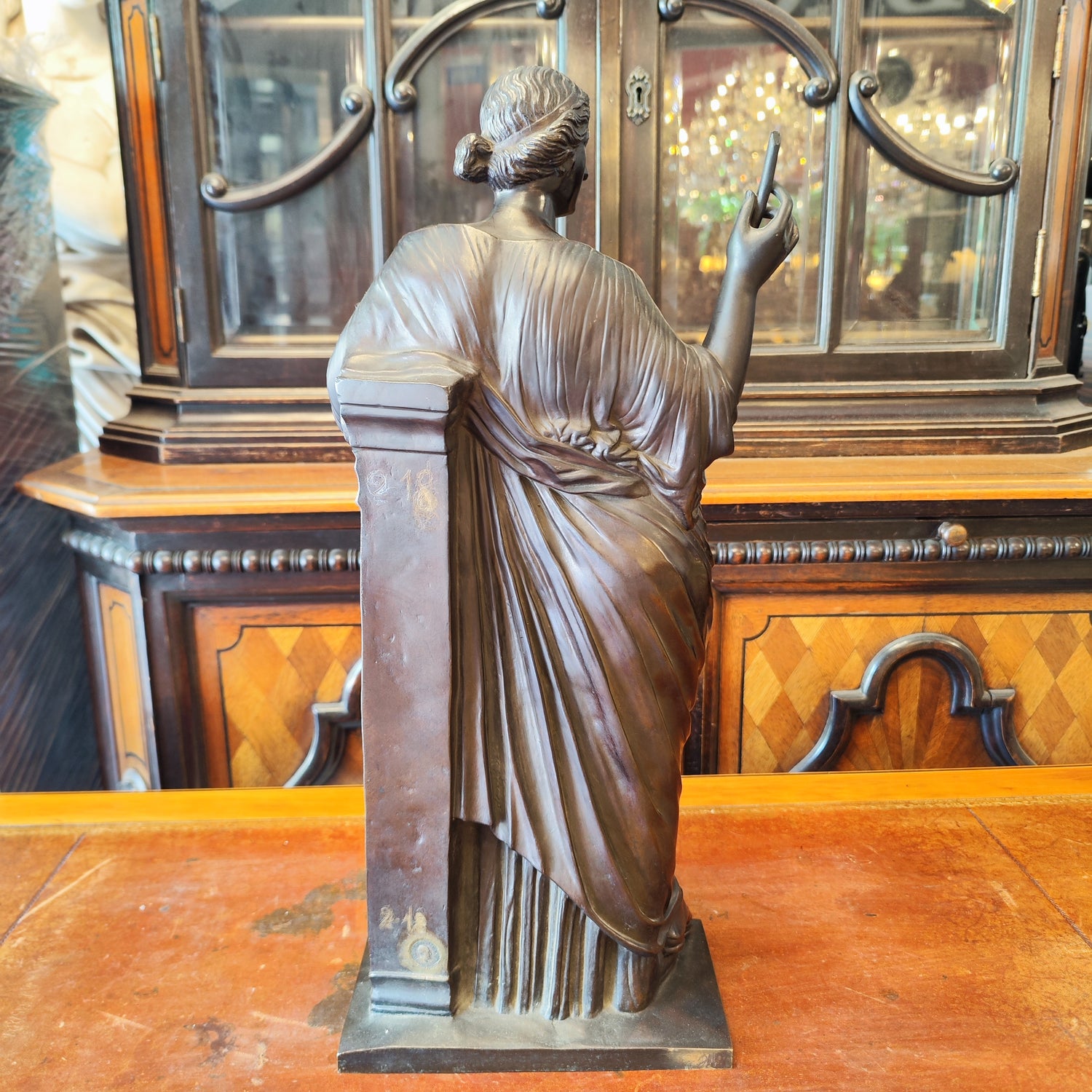 Escultura de Euterepe Firmada BARBEDIENNE y COLLAS. Francia SXIX