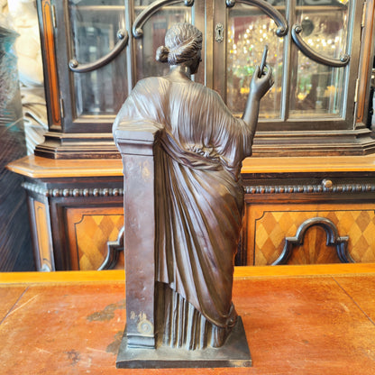 Escultura de Euterepe Firmada BARBEDIENNE y COLLAS. Francia SXIX