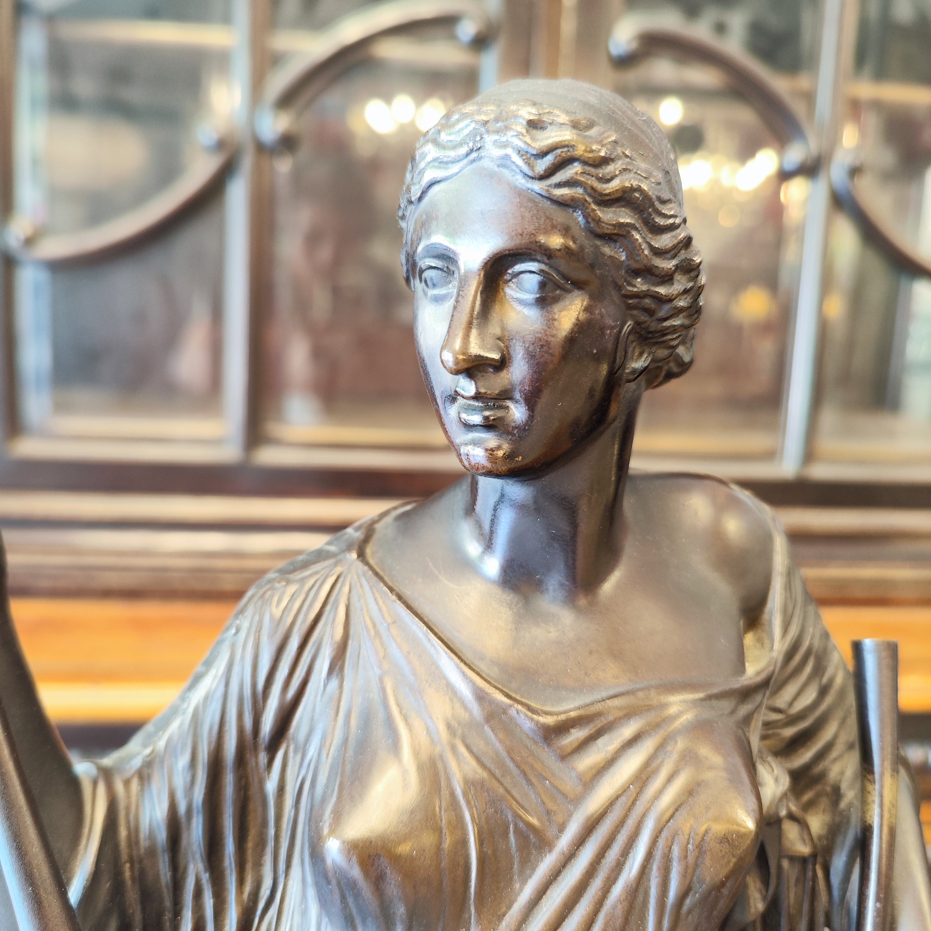 Escultura de Euterepe Firmada BARBEDIENNE y COLLAS. Francia SXIX