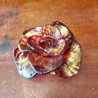 Candelabro Rosa de Murano. Italia SXX