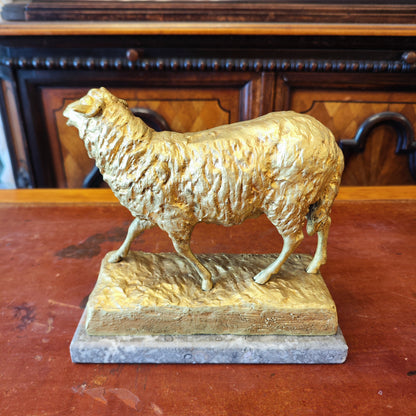 Escultura Oveja Francia &quot;animaliers¨ Rene Paul Marquett. Francia SXIX