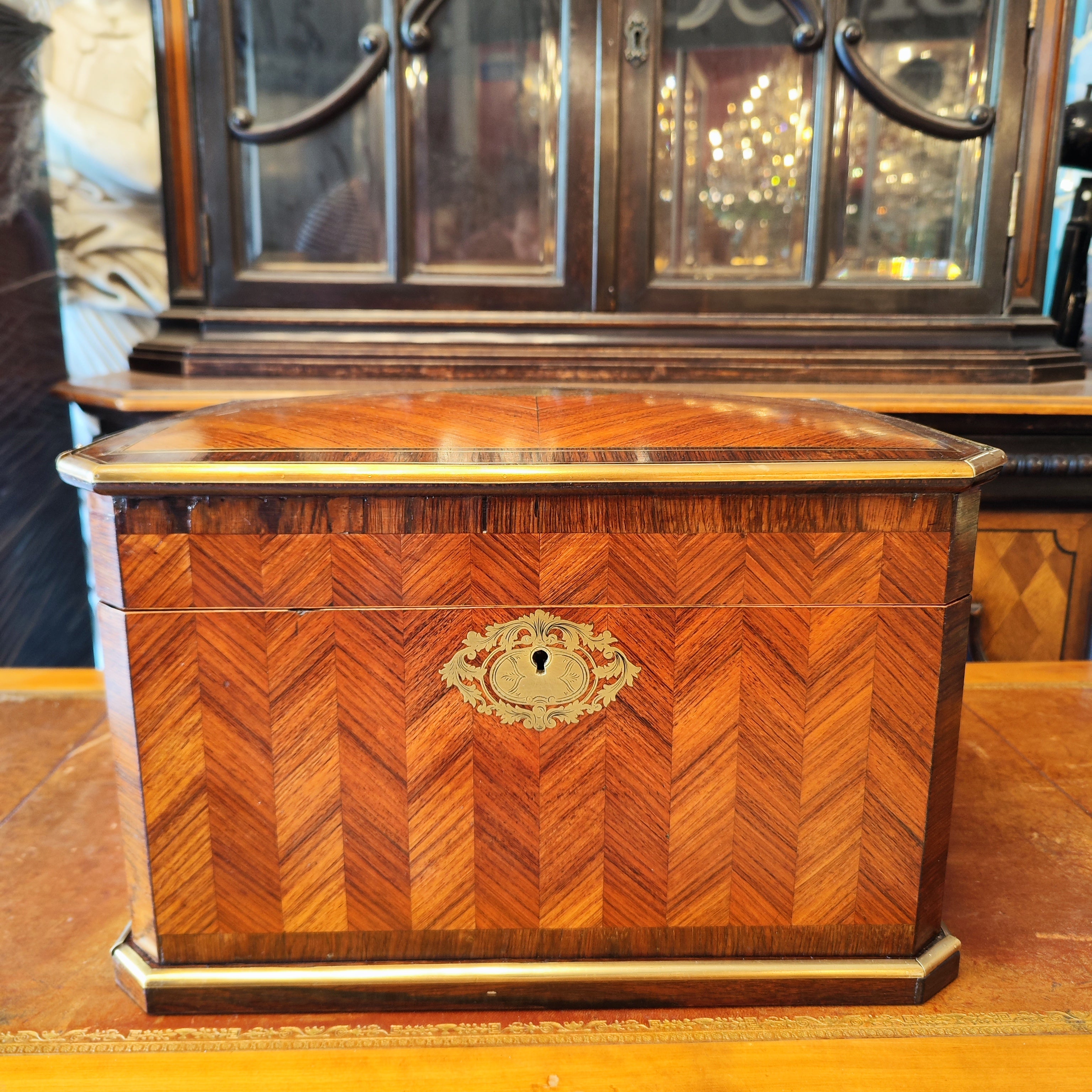 Gran joyero de madera epoca Napoleon III. Francia SXIX