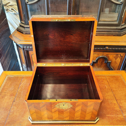 Gran joyero de madera epoca Napoleon III. Francia SXIX