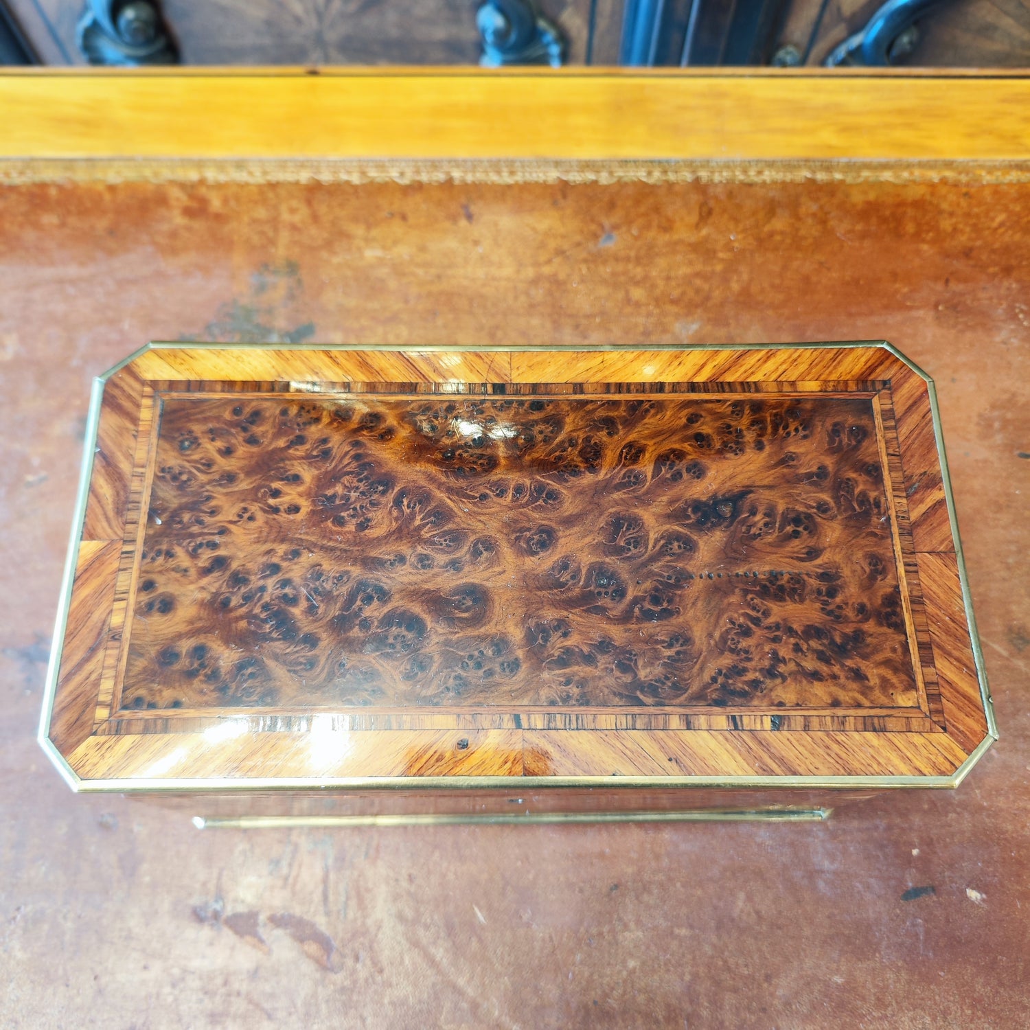 Espectacular Te Caddy doble. Época Napoleón III Francia 1860-1870