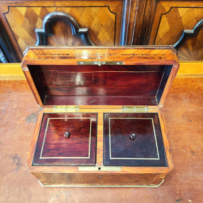 Espectacular Te Caddy doble. Época Napoleón III Francia 1860-1870