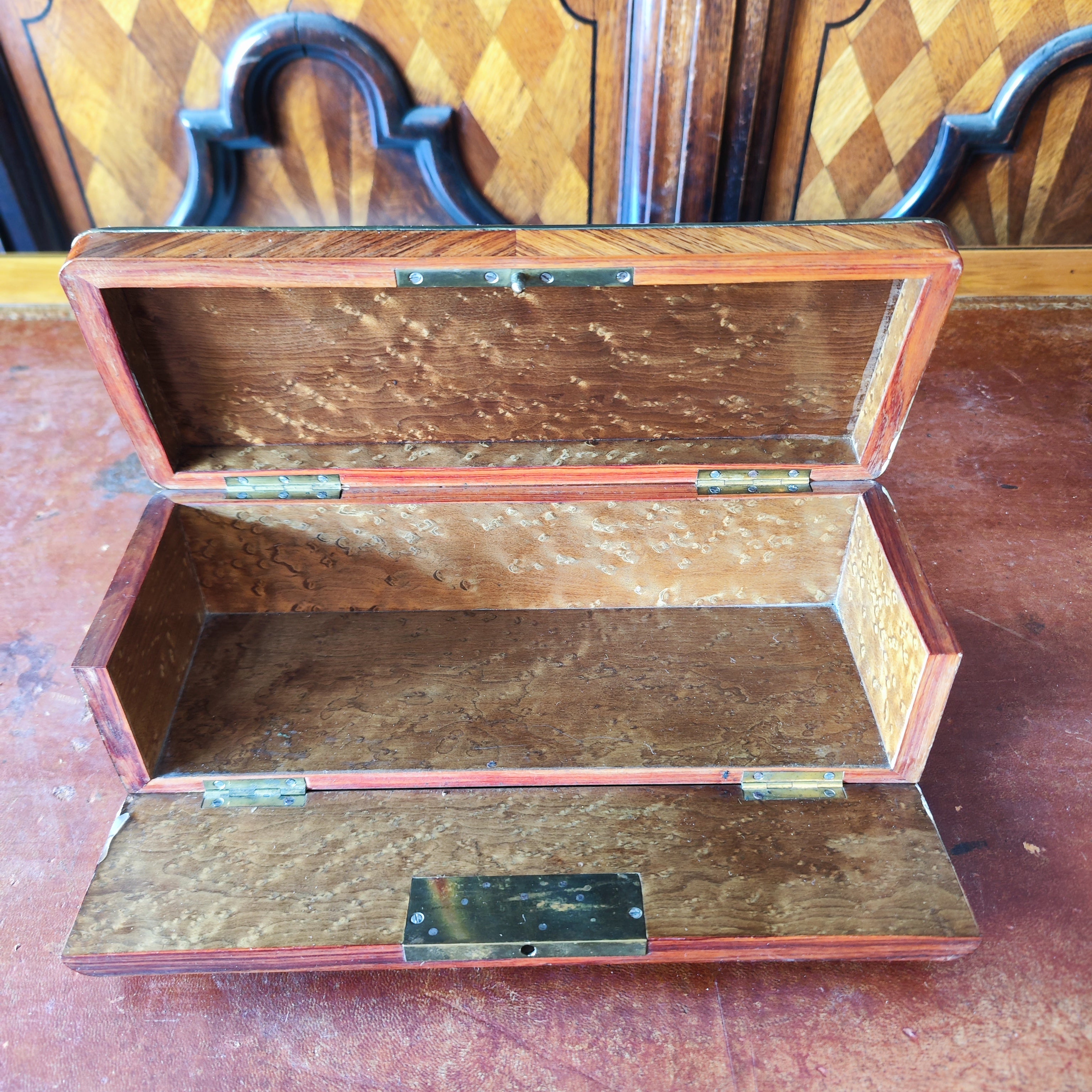 Caja francesa para cartas y fichas. Napoleón III Francia SXIX