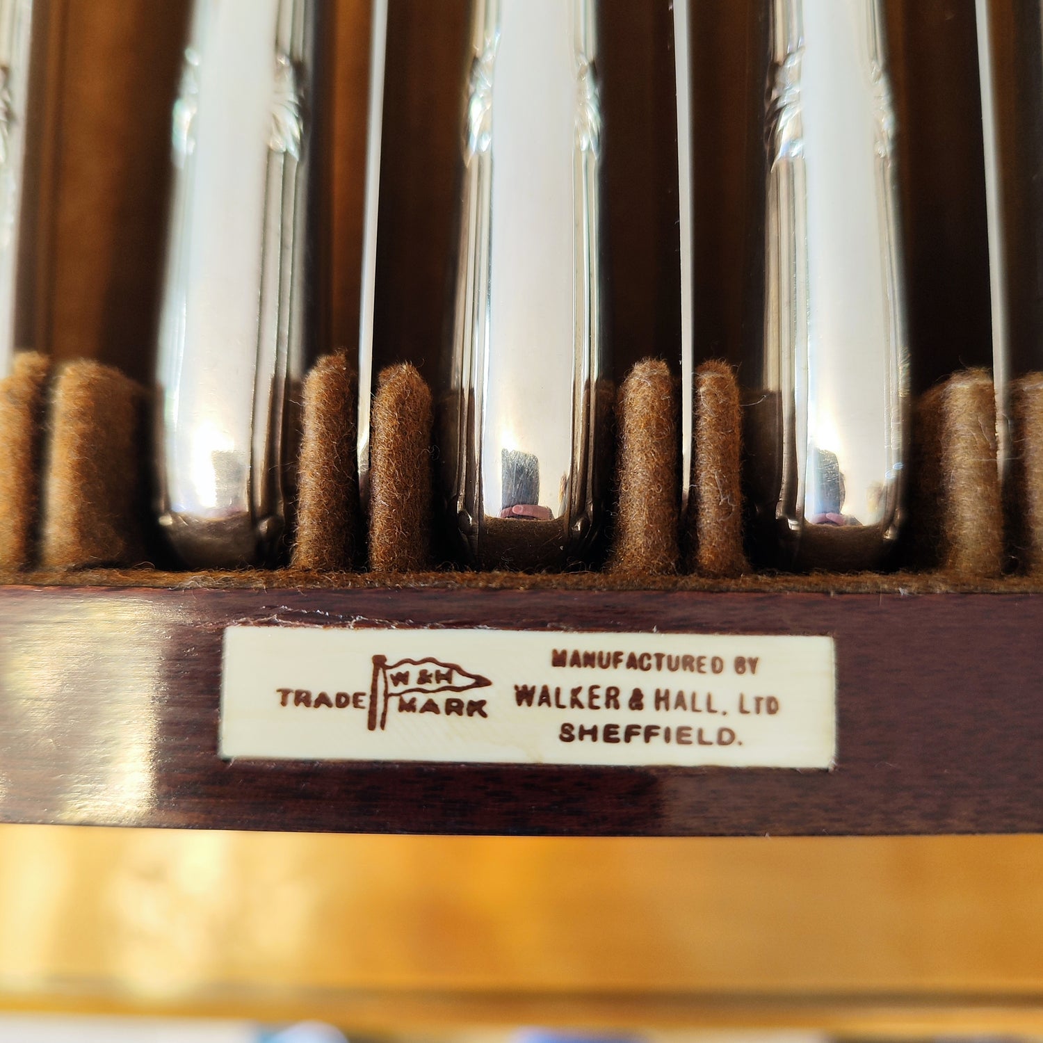 Espectacular cuchillería Inglesa Walk &amp; Hall Sheffield de plaque. Londres SXX