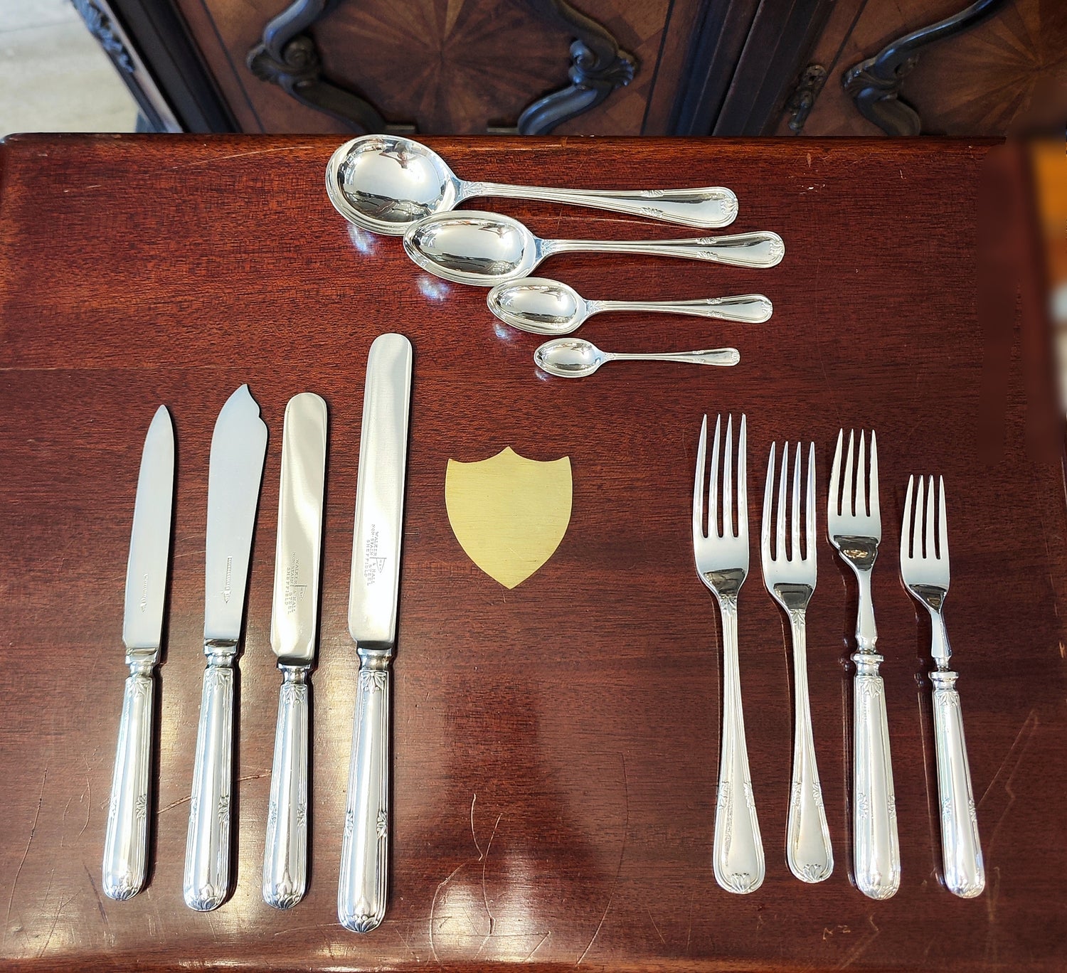 Espectacular cuchillería Inglesa Walk &amp; Hall Sheffield de plaque. Londres SXX