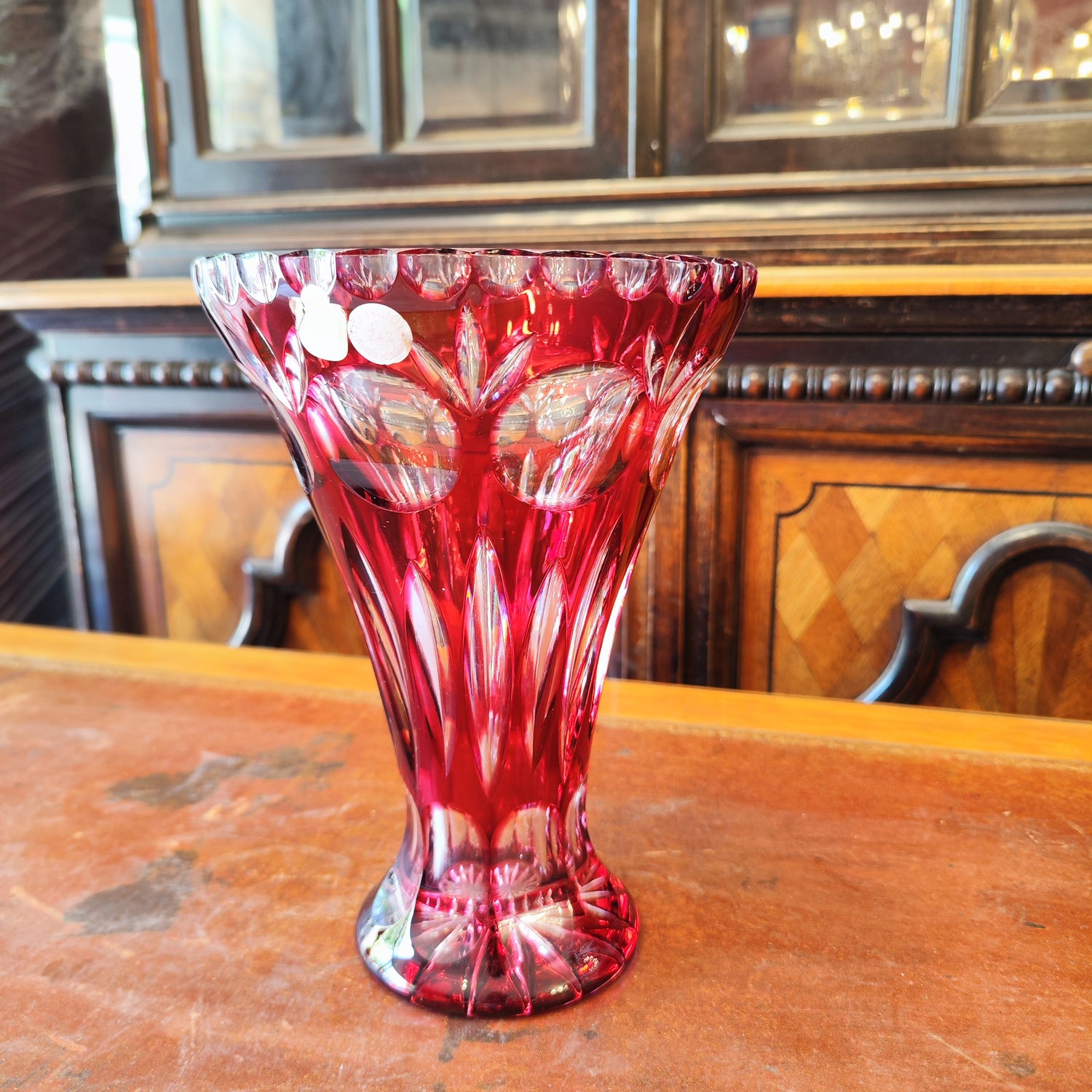 Florero aleman colo rubi. Alemania SXX