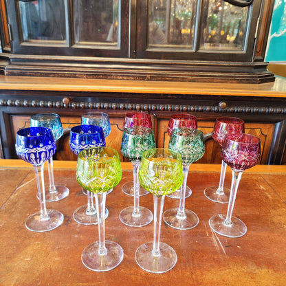 Juego de diez copas Francesas Saint Louis. Francia SXX