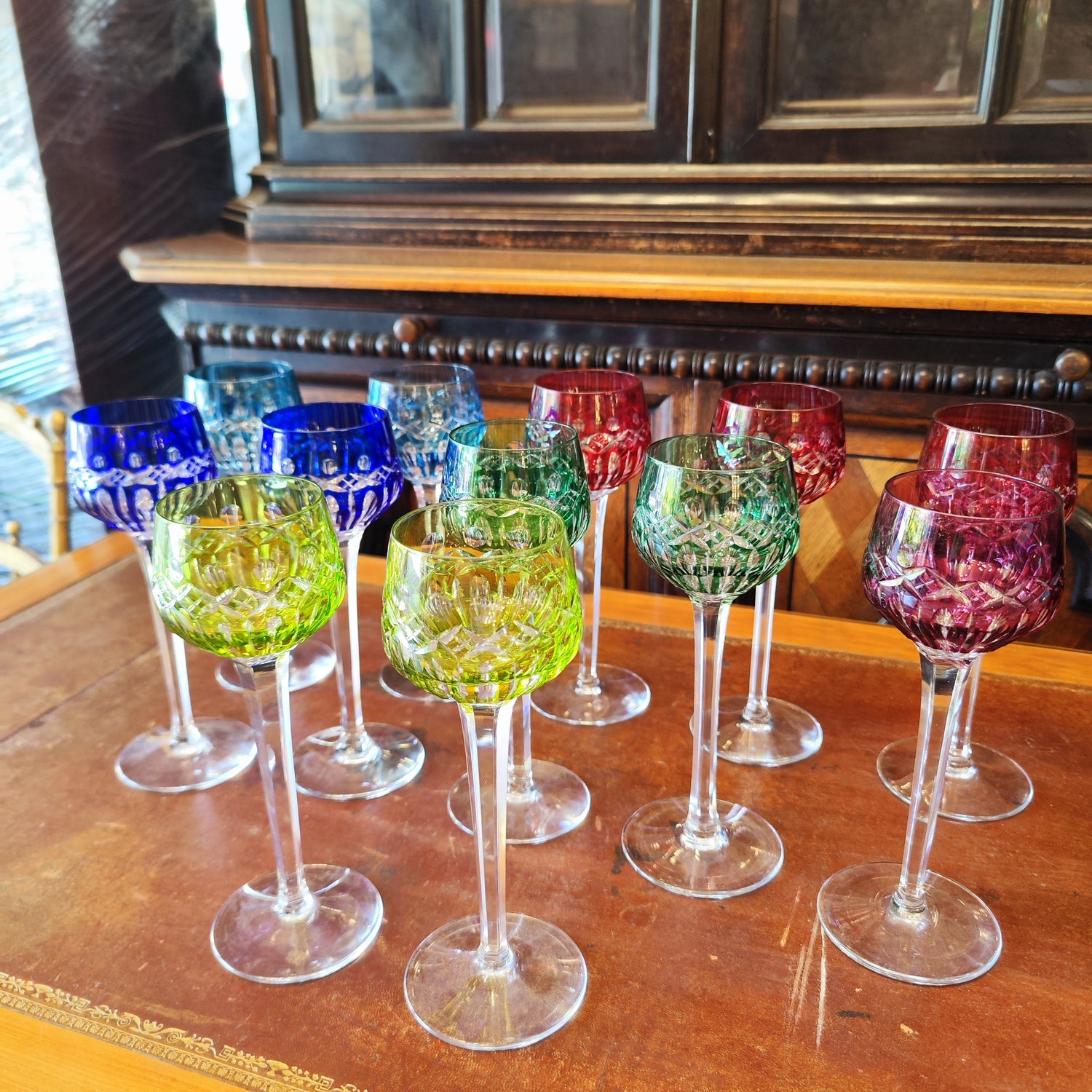 Juego de diez copas Francesas Saint Louis. Francia SXX