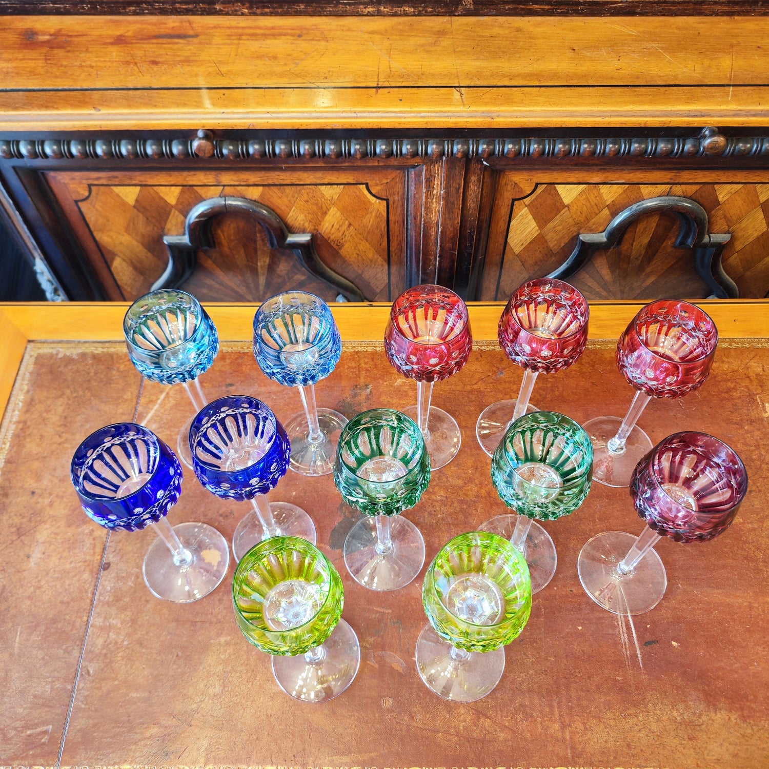 Juego de diez copas Francesas Saint Louis. Francia SXX