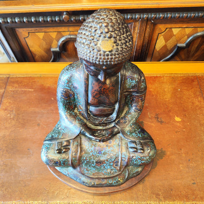 Buda de cloissone periodo Meiji. Japón SXIX