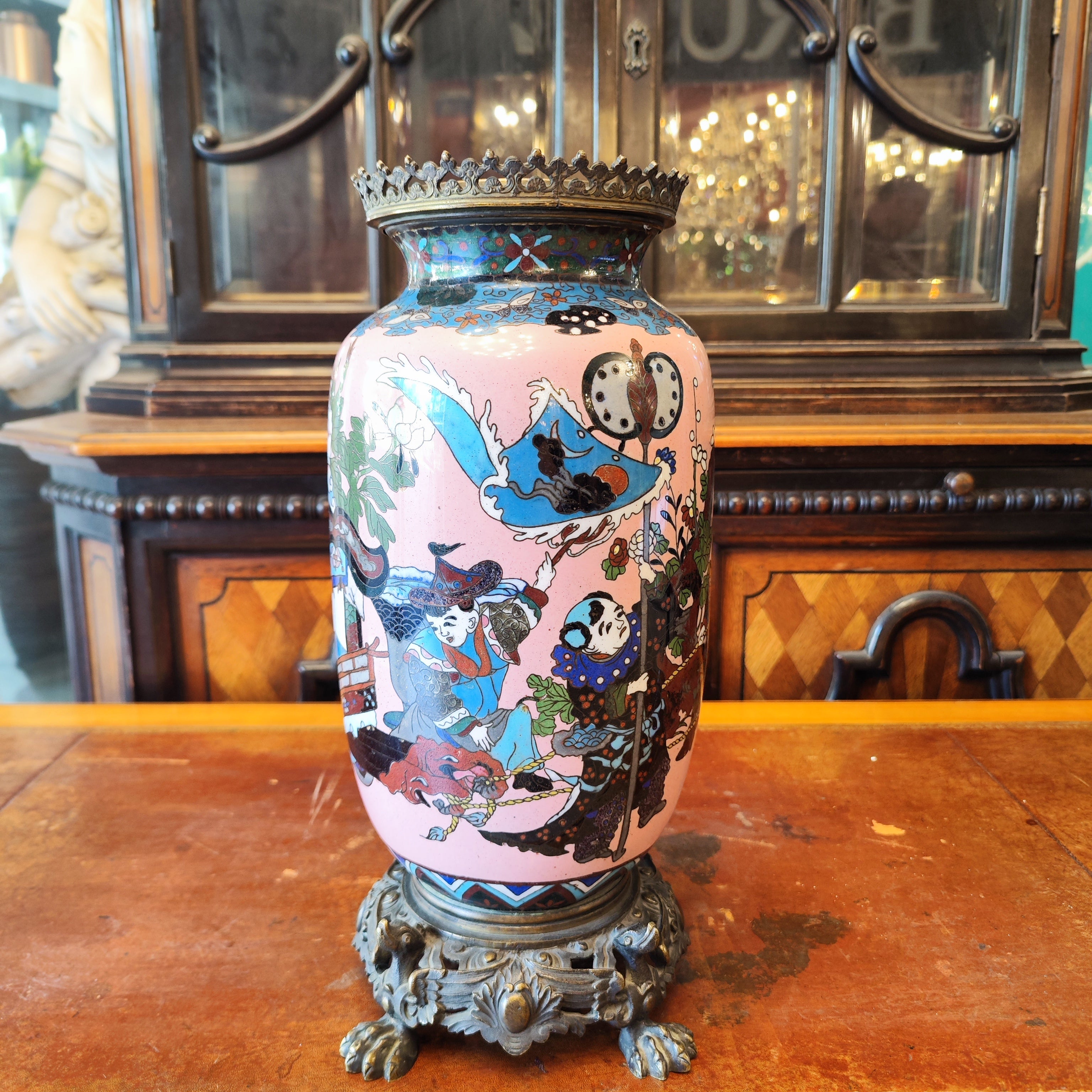 Cloissone japones periodo Meiji época EDO. Japón SXIX