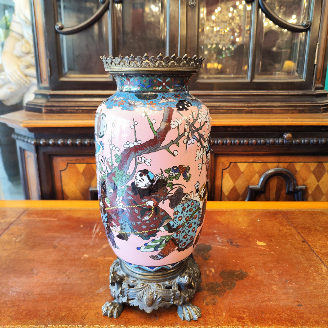 Cloissone japones periodo Meiji época EDO. Japón SXIX