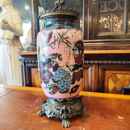 Cloissone japones periodo Meiji época EDO. Japón SXIX