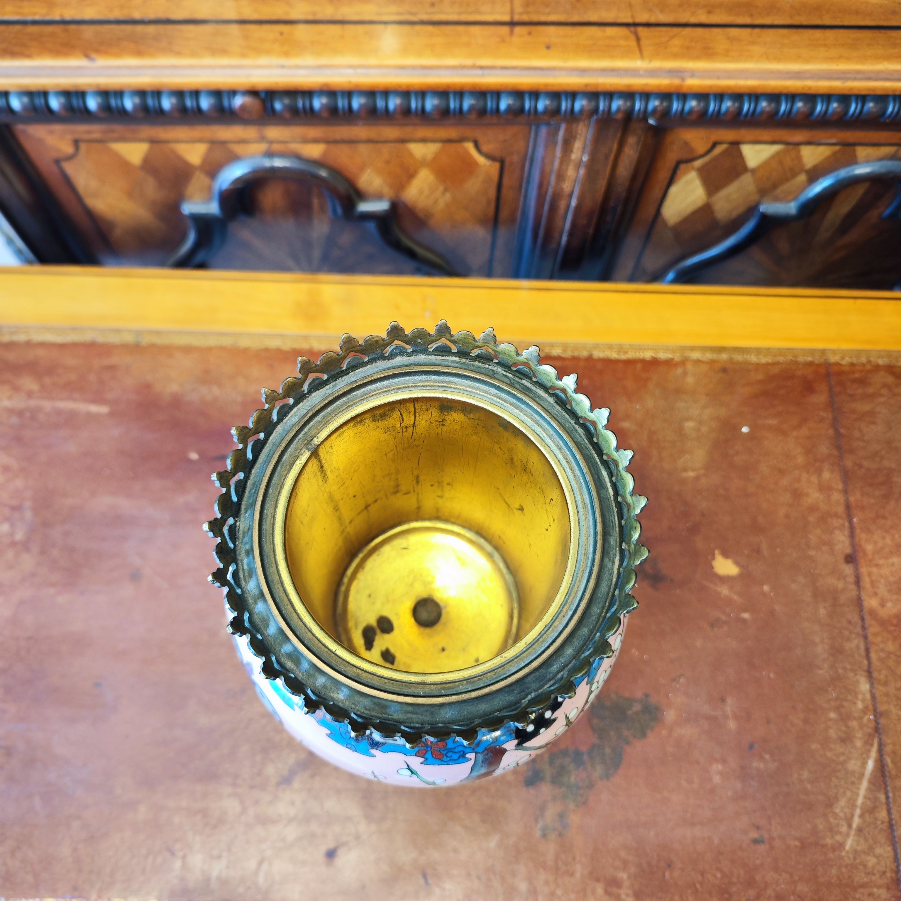 Cloissone japones periodo Meiji época EDO. Japón SXIX